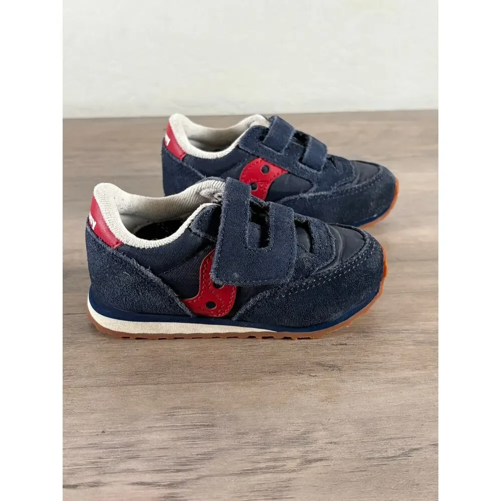 Saucony Ride 10 Jr Blue Red Kids Sneaker Childs Size 6 EU 22 NWOB‎